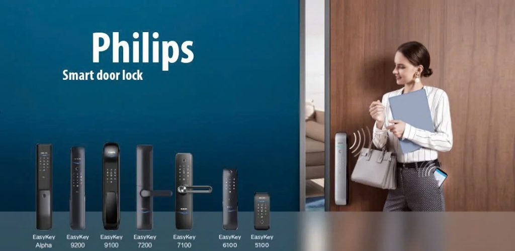 khóa cửa vân tay Philips - khoavantaychinhhang.com