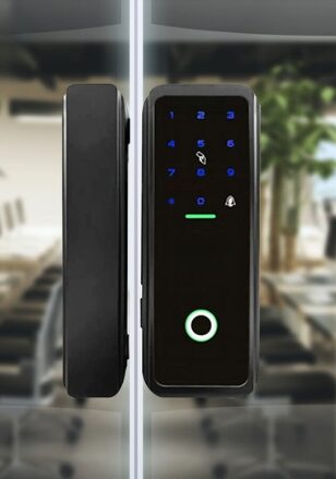 khóa vân tay cửa kính - khoavantaychinhhang.com