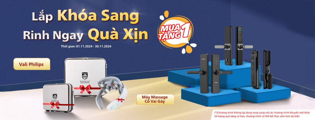 lắp khóa vân tay rinh ngay quà chất khoavantaychinhhang.com