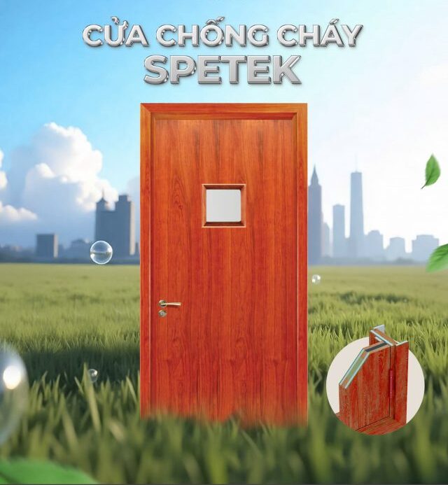 Cửa gỗ composite chống cháy Spetek - Cửa gỗ Huge - Austdoor