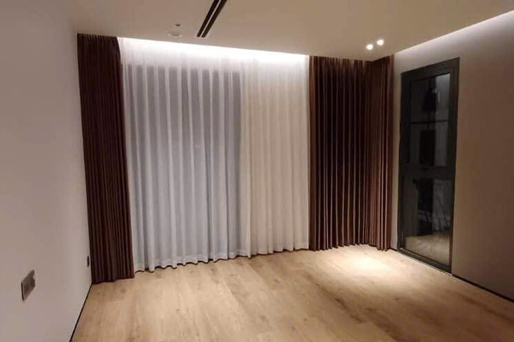 rèm vải cao cấp 2 lớp cản sáng